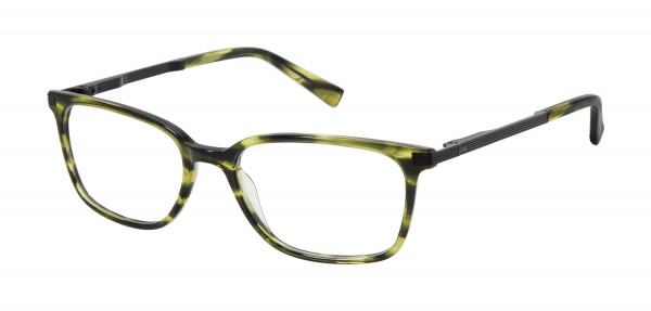 Ted Baker TFM001 Eyeglasses, Green Horn (GRN)
