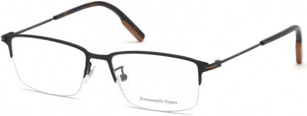 Ermenegildo Zegna EZ5155-D Eyeglasses, 002 - Palladium, Matte Black, Classic Dark Havana, Vicuna