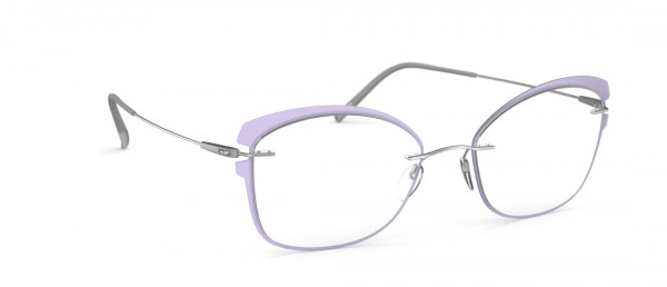 Silhouette Dynamics Colorwave Highlight. Accent Rings ie Eyeglasses, 7200 Rhodium / Waterlily