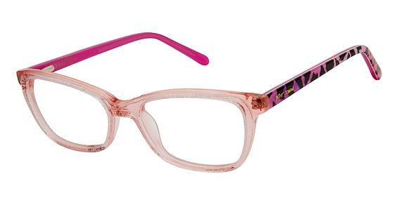 Betsey Johnson WINK Eyeglasses, PINK