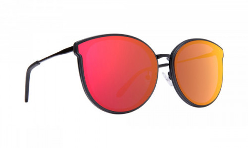 Spy Optic Colada Sunglasses, Matte Translucent Gray Gloss Black / Rose with Burgundy Flash Mirror