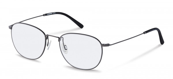 Rodenstock R2617 Eyeglasses, C dark gunmetal, black