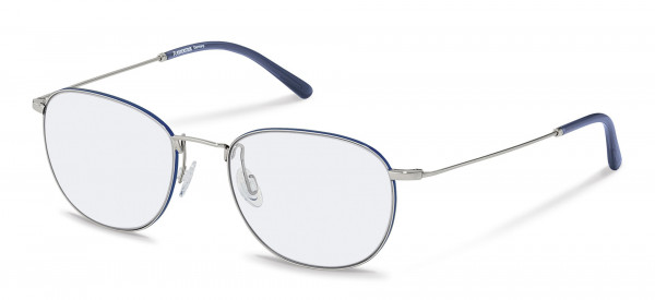 Rodenstock R2617 Eyeglasses, D silver, dark blue