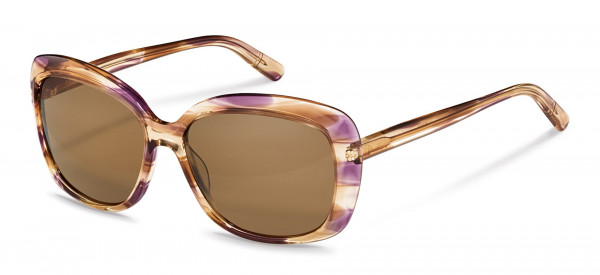 Rodenstock R3308 Sunglasses, A brown violet structured (brown)