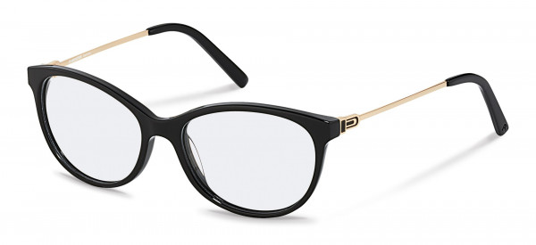 Rodenstock R5323 Eyeglasses, A black, gold