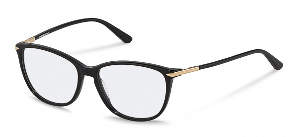 Rodenstock R5328 Eyeglasses, A black, rose gold