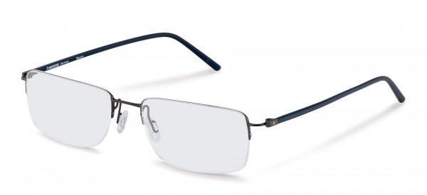 Rodenstock R7072 Eyeglasses, A dark gunmetal, dark blue