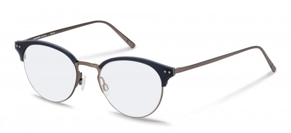 Rodenstock R7080 Eyeglasses, D dark gunmetal, dark blue