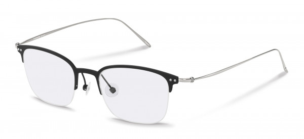 Rodenstock R7086 Eyeglasses, A black, titanium