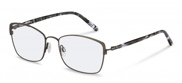 Rodenstock R7087 Eyeglasses, A gunmetal, black structured