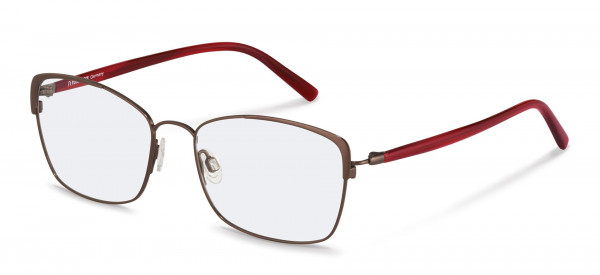 Rodenstock R7087 Eyeglasses, B bordeaux, red structured