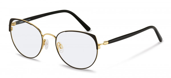 Rodenstock R7088 Eyeglasses, A black, gold