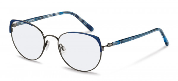 Rodenstock R7088 Eyeglasses, D dark gunmetal, blue structured