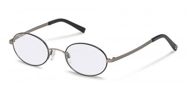 Rodenstock RR214 Eyeglasses, A black, light gunmetal