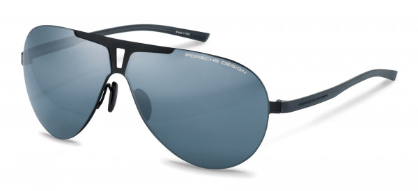 Porsche Design P8656 Sunglasses, A black (blue, black mirrored)