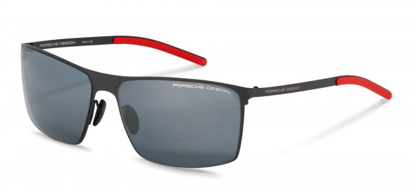 Porsche Design P8667 Sunglasses, A black (black blue silver mirrored)
