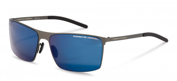 Porsche Design P8667 Sunglasses, C gunmetal (blue, silver mirrored)