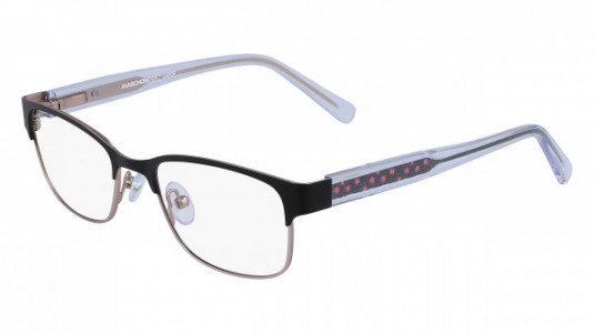 Marchon M-7000 Eyeglasses, (001) BLACK/ROSE GOLD