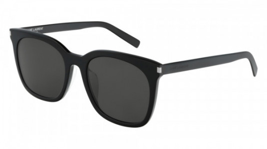 Saint Laurent SL 285/F SLIM Sunglasses, 001 - BLACK with GREY lenses