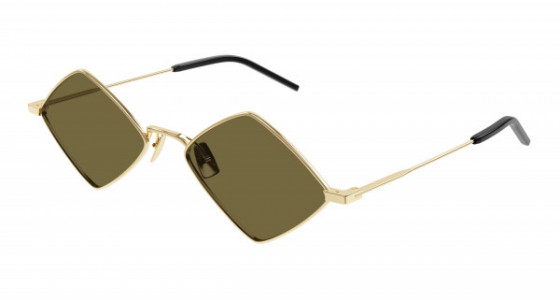 Saint Laurent SL 302 LISA Sunglasses, 011 - GOLD with BROWN lenses