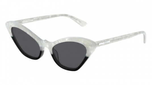 McQ MQ0189S Sunglasses, 001 - WHITE with SMOKE lenses