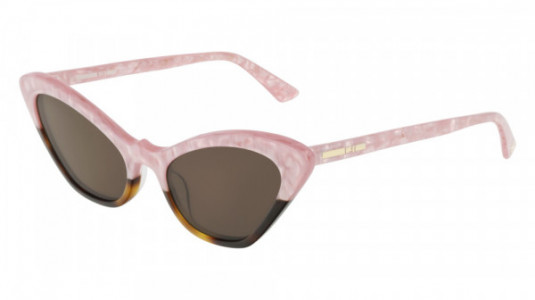 McQ MQ0189S Sunglasses, 004 - PINK with BROWN lenses