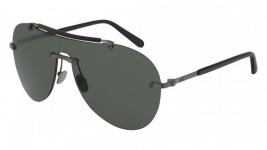 Brioni BR0060S Sunglasses, 001 - GREY with BLACK temples and GREY lenses