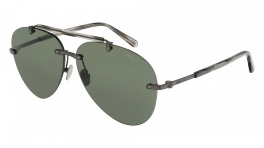 Brioni BR0061S Sunglasses, 004 - GREEN with HAVANA temples and GREEN lenses