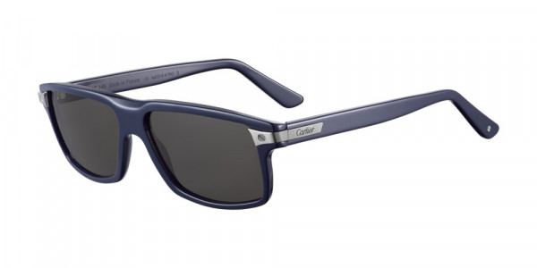 Cartier CT0076S Sunglasses, 001 - BLUE with GREY lenses