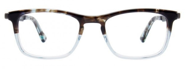 EasyClip EC494 Eyeglasses, 050 - Demi Blue & Crystal Blue