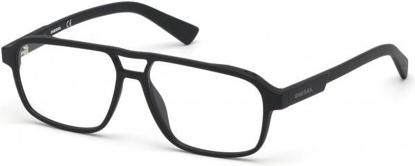 Diesel DL5309 Eyeglasses, 002 - Matte Black
