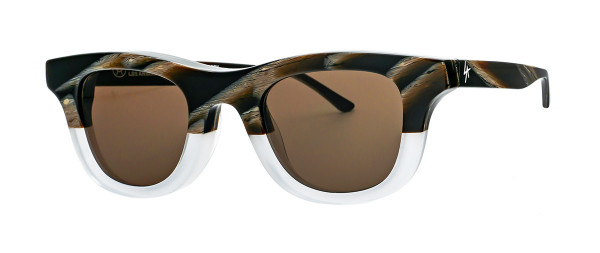 Thierry Lasry LOCAL AUTHORITY x TL "CREEPERS" Sunglasses, 6312 - BROWN HORN & MILKY ICE