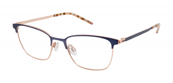 Humphrey's 580033 Eyeglasses, Navy/Rose Gold - 70 (NAV)