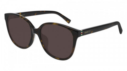 Gucci GG0461SA Sunglasses, 002 - HAVANA with GOLD temples and BROWN lenses
