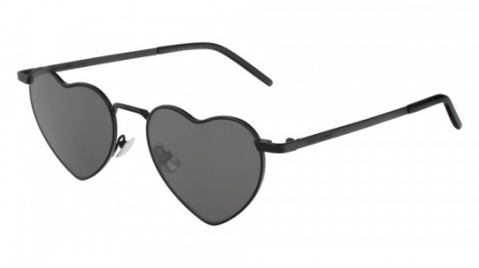 Saint Laurent SL 301 LOULOU Sunglasses, 002 - BLACK with BLACK lenses