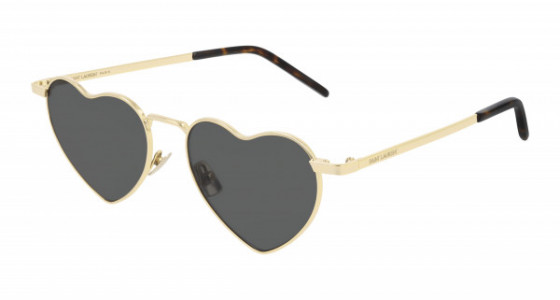 Saint Laurent SL 301 LOULOU Sunglasses, 004 - GOLD with GREY lenses