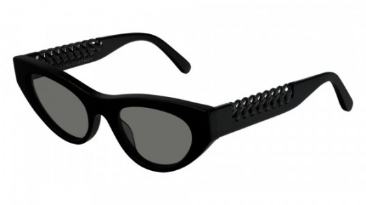 Stella McCartney SC0193S Sunglasses, 001 - BLACK with SMOKE lenses