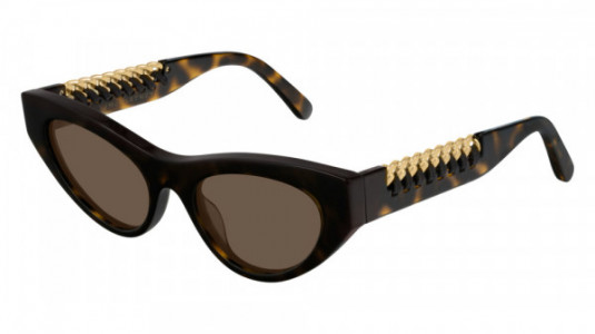 Stella McCartney SC0193S Sunglasses, 002 - HAVANA with BROWN lenses