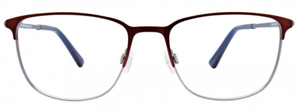 Greg Norman GN286 Eyeglasses, 010 - Satin Dark Brown & Steel Blue