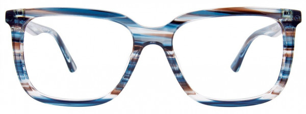 Takumi TK1116 Eyeglasses, 050 - Blue & Brown Marbled