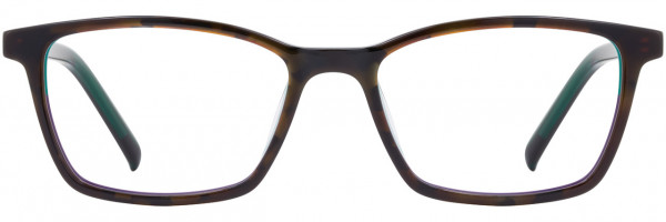 David Benjamin Crew Eyeglasses, 3 - Tortoise / Green / Purple