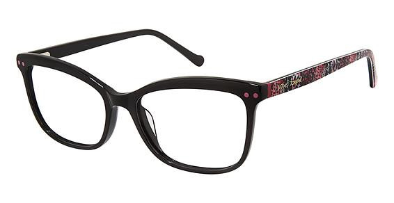 Betsey Johnson FLORA AFFAIR Eyeglasses, BLACK