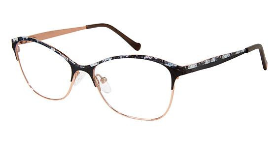 Betsey Johnson RAIN ROSES Eyeglasses, BLACK