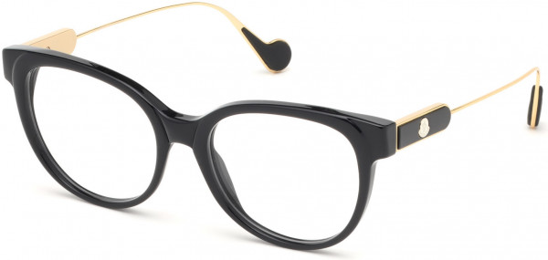 Moncler ML5056 Eyeglasses, 001 - Shiny Black
