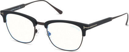 Tom Ford FT5590-F-B Eyeglasses, 002 - Matte Black / Matte Black