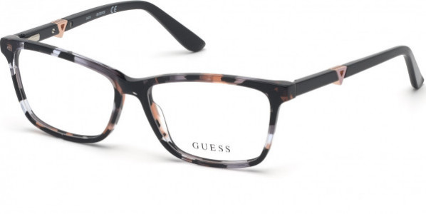 Guess GU2731 Eyeglasses, 055 - Coloured Havana / Shiny Black