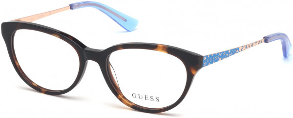 Guess GU9185 Eyeglasses, 052 - Dark Havana