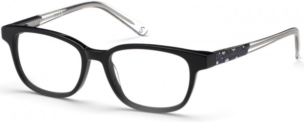 Skechers SE1639 Eyeglasses, 001 - Shiny Black