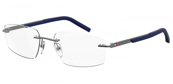 Tommy Hilfiger TH 1691 Eyeglasses, 0V84 RUTHENIUM BLUE