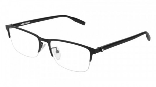 Montblanc MB0015O Eyeglasses, 001 - BLACK